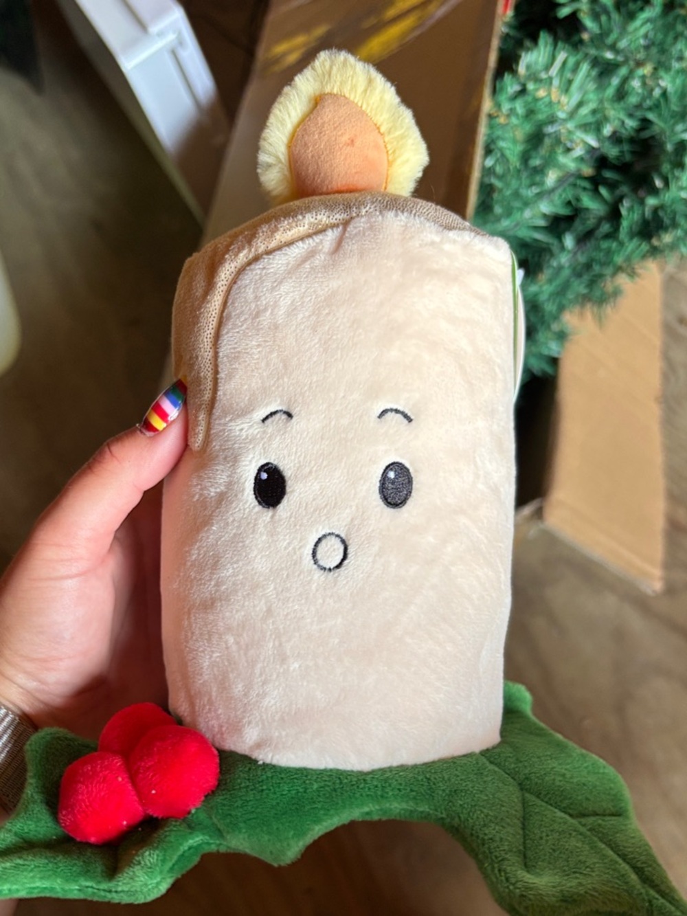 Target Gigglescape Christmas 9"
Candle with Holly Plush Toy 2025